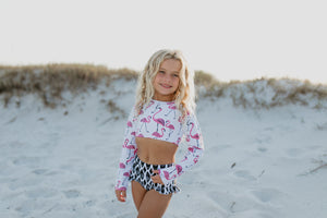 Cleo Flamingo 2 Piece Swimsuit