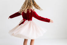 Load image into Gallery viewer, Red Velvet Tulle Dress
