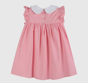 Preorder by 9/30-Pink and Red Heart Ruffle Dress-Ships by 12/28