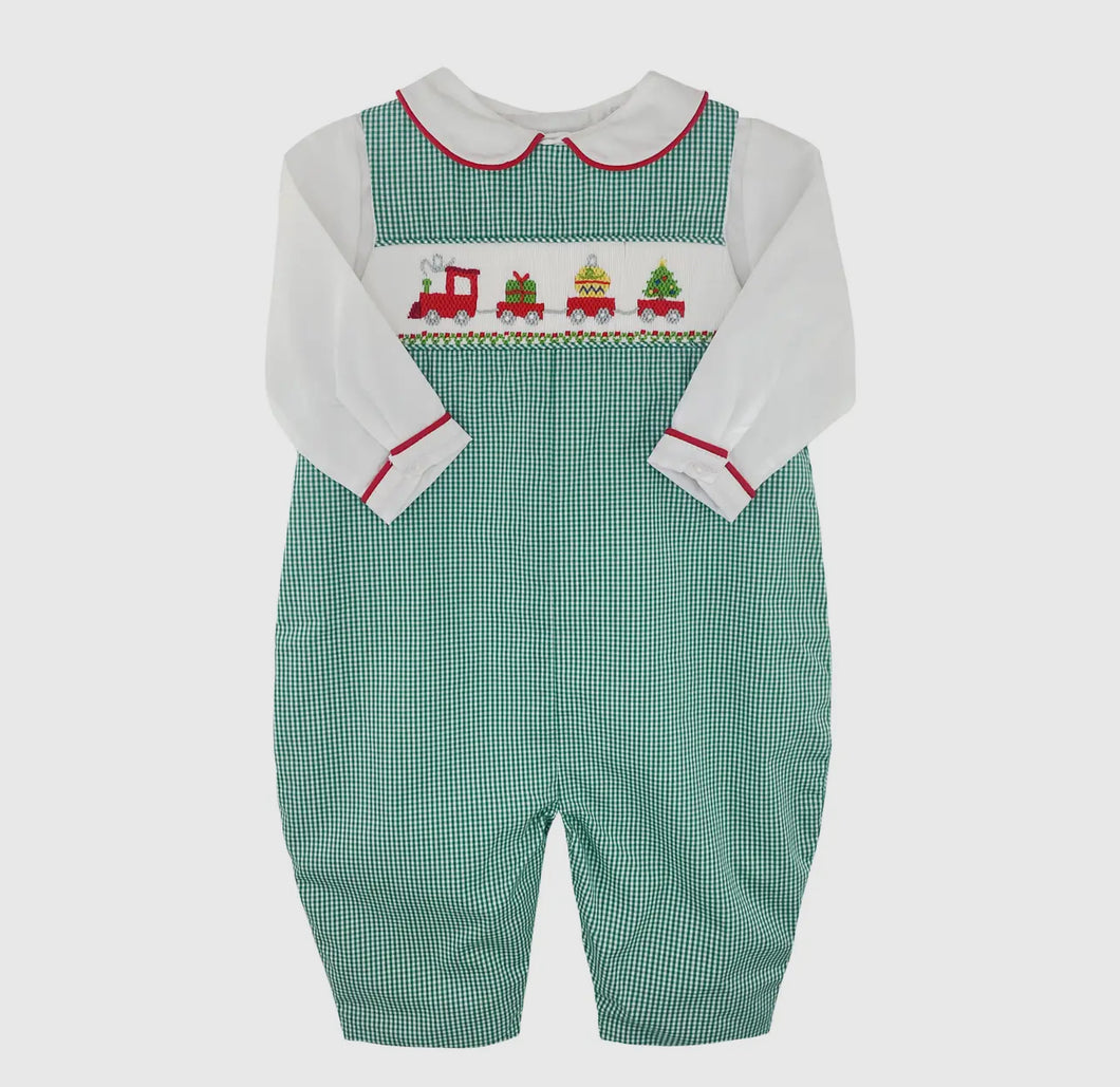 Christmas Train Longall with Hand
Picture Smocking