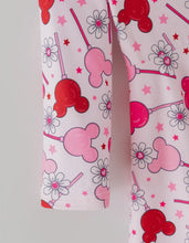 Load image into Gallery viewer, Valentine Dress For Girls - Pink Dress with Daisy &amp; Lollipop Print-Ships 11/20
