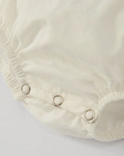 Load image into Gallery viewer, Christmas Girl&#39;s Romper: Delicate Embroidery with Red Bow Details-Ships 10/20
