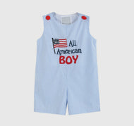 All Amercan Boy' Blue Gingham Shortalls