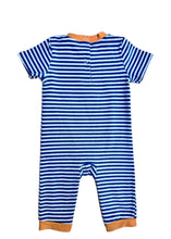 Load image into Gallery viewer, Striped Pumpkin Applique Romper
