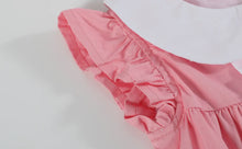 Load image into Gallery viewer, Preorder by 9/30-Pink and Red Heart Ruffle Dress-Ships by 12/28
