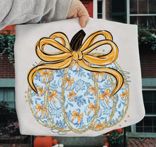 Load image into Gallery viewer, Coquette Pumpkin Grandmillennial Shirt

