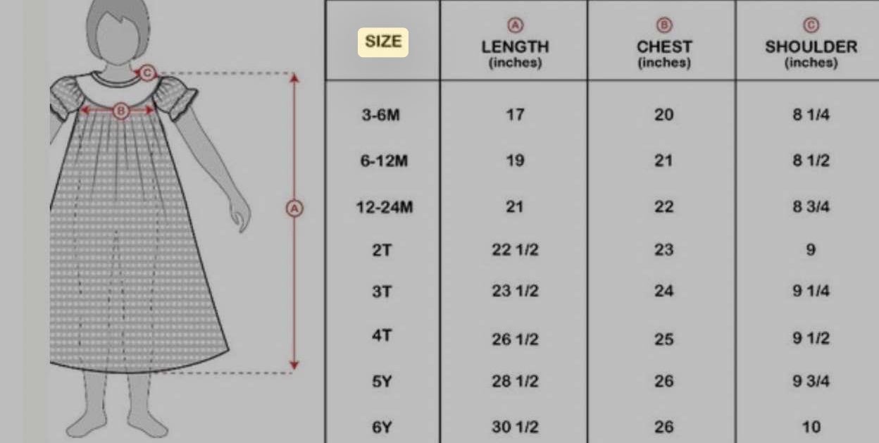 Blue Ruffled Crosses Smocked Dress