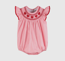 Load image into Gallery viewer, Preorder by 9/30-Pink Heart Valentine Smocked Bishop Dress-Ships by 12/28

