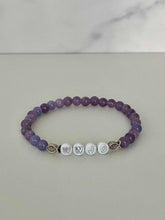 Load image into Gallery viewer, WWJD Bead Bracelet - Multi-Color Natural Stone Faith Jewelry
