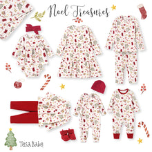 Load image into Gallery viewer, Baby Holiday Bamboo Romper – Christmas Print One-Piece - Noel
