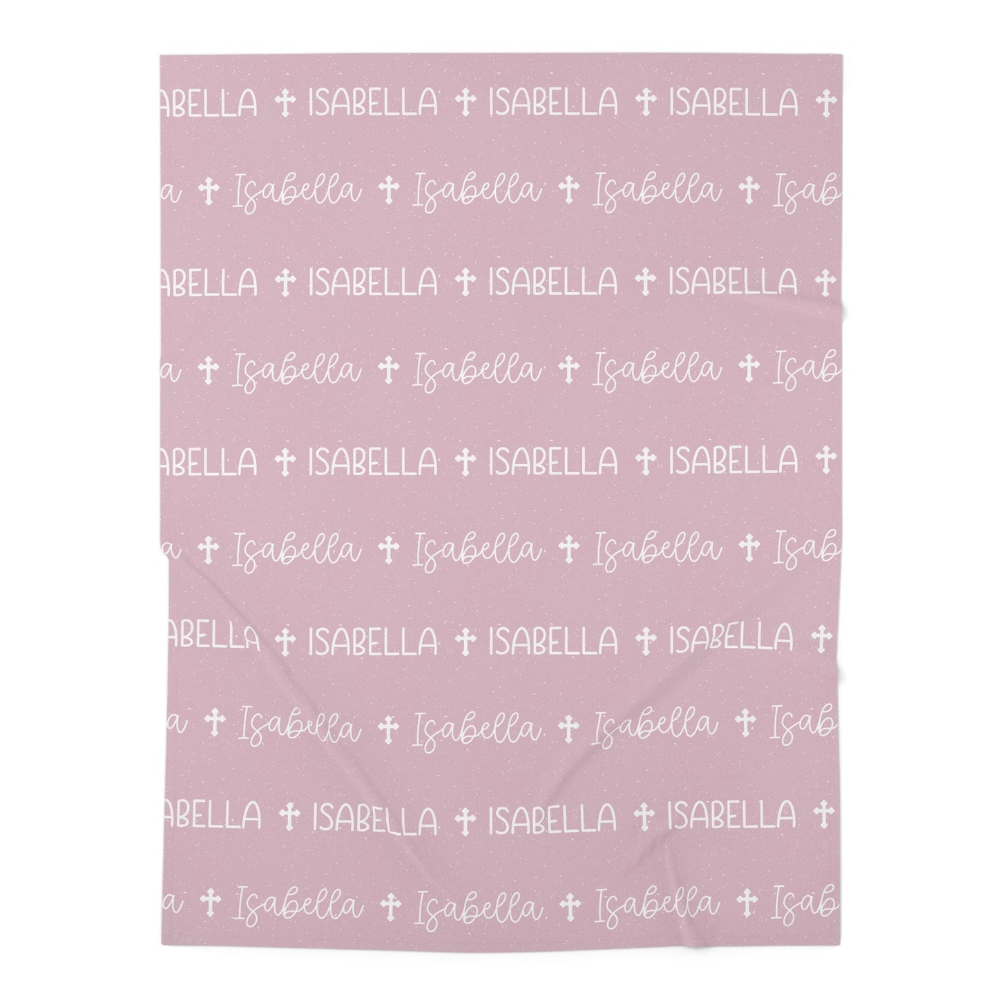 Personalized Pink Baby Name Swaddle Blanket