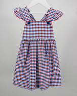 Blue and Red Plaid Gracie Dress