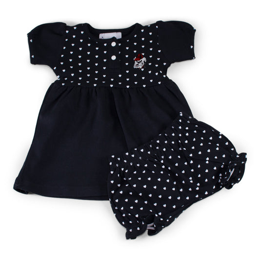 Georgia Girl's Heart Dress with Bloomers