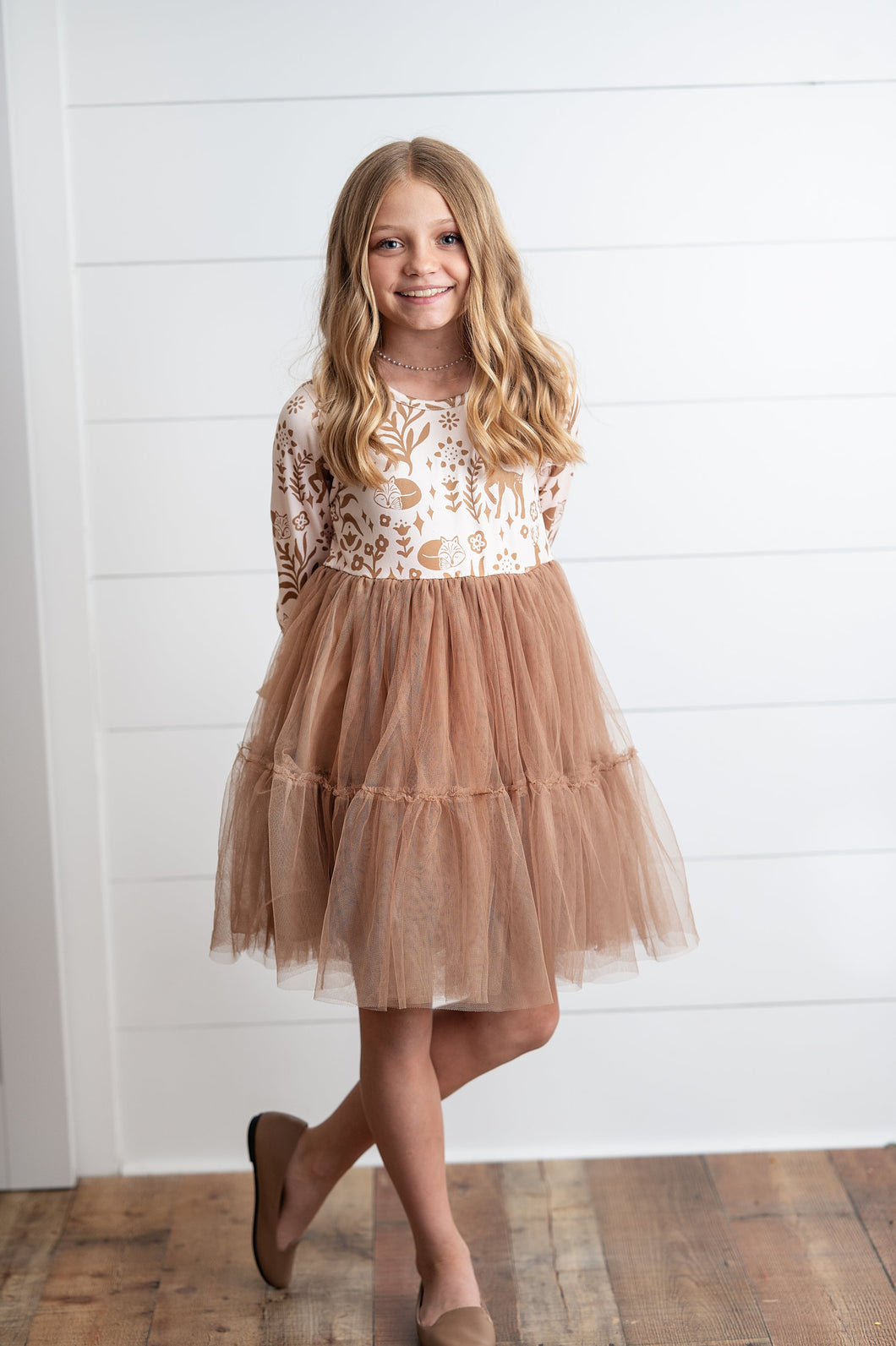 Woodland Deer Tulle Dress