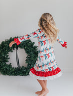 Holly Bow Lounge Gown