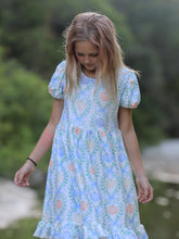 Load image into Gallery viewer, Playful Fall Thanksgiving Pumpkin Girls Dress
