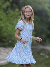 Load image into Gallery viewer, Playful Fall Thanksgiving Pumpkin Girls Dress
