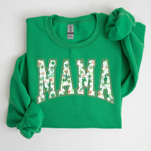 Load image into Gallery viewer, Mama, Retro, St. Paddy&#39;s Day, Clover, Shamrock, Lucky, Irish, Lucky Charm, St Patrick&#39;s Day Sweatshirt
