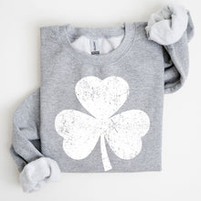 Load image into Gallery viewer, Retro Shamrock, Clover, Lucky, Irish, Lucky Charm, St Patrick&#39;s Day Sweatshirt
