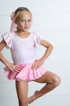 Load image into Gallery viewer, Pink Bow Skirted Leotard
