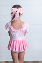 Load image into Gallery viewer, Pink Bow Skirted Leotard
