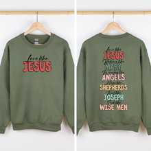 Load image into Gallery viewer, Love Like Jesus, Christmas, Christian, Faith, Gospel , Front and Back Sweatshirt
