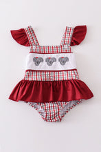 Load image into Gallery viewer, Alabama elephant embroidery girl one-piece swimsuit
