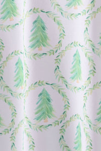 Green christmas tree bamboo pajama set