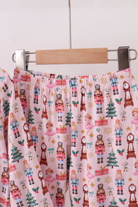 Nutcracker print bamboo pants set