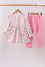 Load image into Gallery viewer, Floral tulip ruffle pants set
