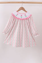 Load image into Gallery viewer, Floral tulip smocked ruffle dress
