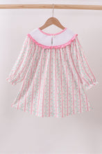 Load image into Gallery viewer, Floral tulip smocked ruffle dress
