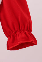 Load image into Gallery viewer, Red heart applique ruffle bubble
