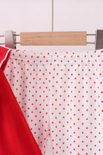 Load image into Gallery viewer, Red heart applique ruffle pants set
