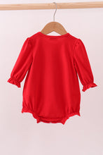 Load image into Gallery viewer, Red bow applique bubble
