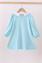 Load image into Gallery viewer, Blue heart applique dress
