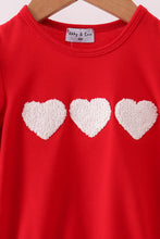Load image into Gallery viewer, Red heart french knot bow bubble
