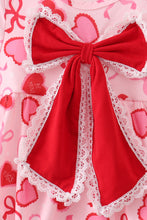 Load image into Gallery viewer, Red heart bow print bubble
