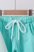 Load image into Gallery viewer, Blue stripe pants set
