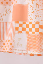 Load image into Gallery viewer, Orange Tennessee patchwork bloomer set
