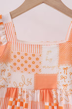 Load image into Gallery viewer, Orange Tennessee patchwork dress
