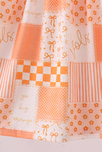 Load image into Gallery viewer, Orange Tennessee patchwork dress

