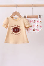 Load image into Gallery viewer, Game day football applique bloomer set
