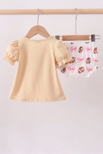 Load image into Gallery viewer, Game day football applique bloomer set
