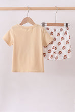 Load image into Gallery viewer, Game day football applique shorts set
