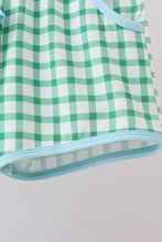 Load image into Gallery viewer, Blue clover applique shorts set
