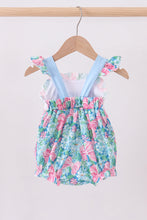 Load image into Gallery viewer, Blue I love MOMMY embroidery ruffle bubble
