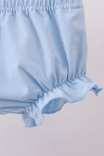 Load image into Gallery viewer, Blue starfish shell ruffle bloomer set
