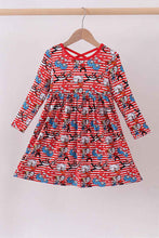 Load image into Gallery viewer, Red Dr. Seuss bamboo dress
