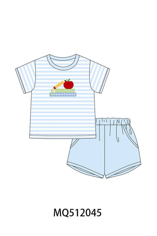 Blue Apple Pencil Embroidery Set
